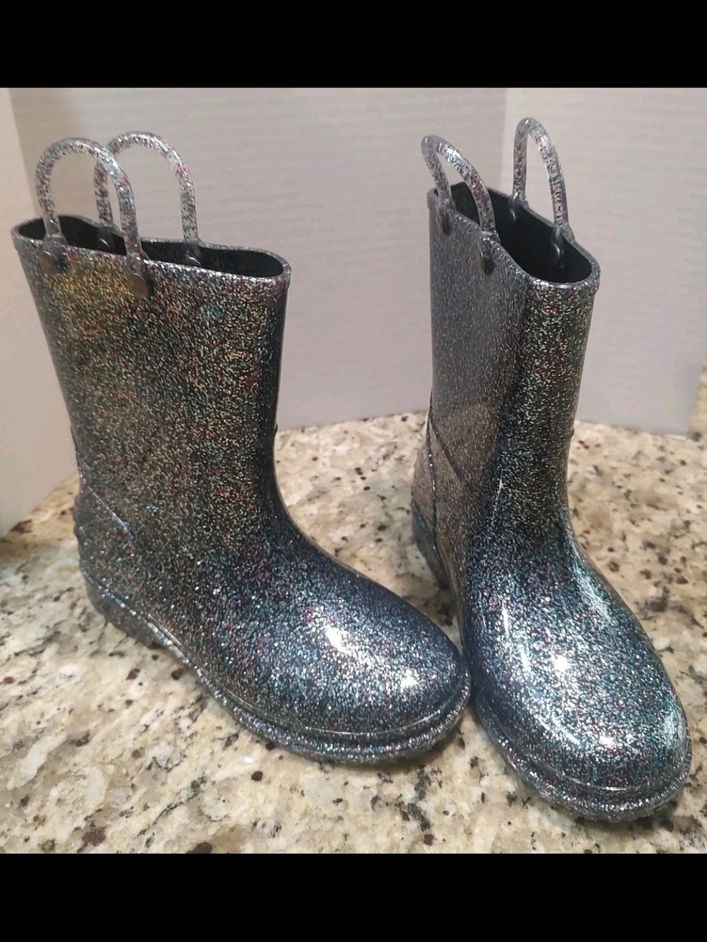Western Chief Kids Glitter Rain Boots - Multicolor Sparkle